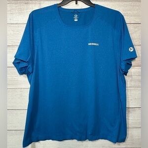 Merrell Short‎ Sleeve Tech Size XXL Blue